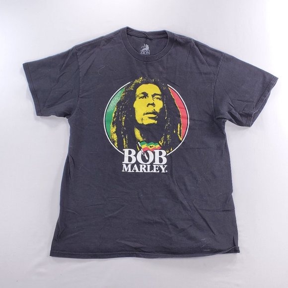 Vintage Bob Marley Other - Vtg Bob Marley GraphicT-Shirt Black Zion Rootswear
